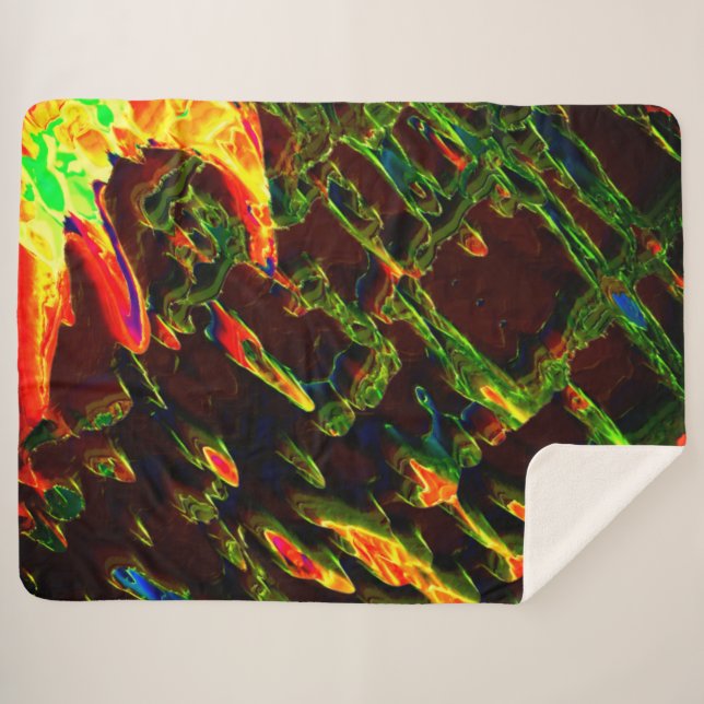 Grün entwässert sherpadecke (Vorderseite (Horizontal))