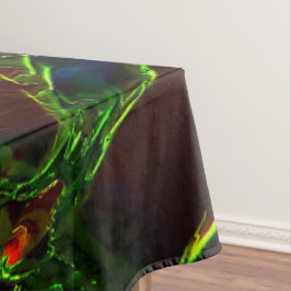 Grün entwässert tischdecke