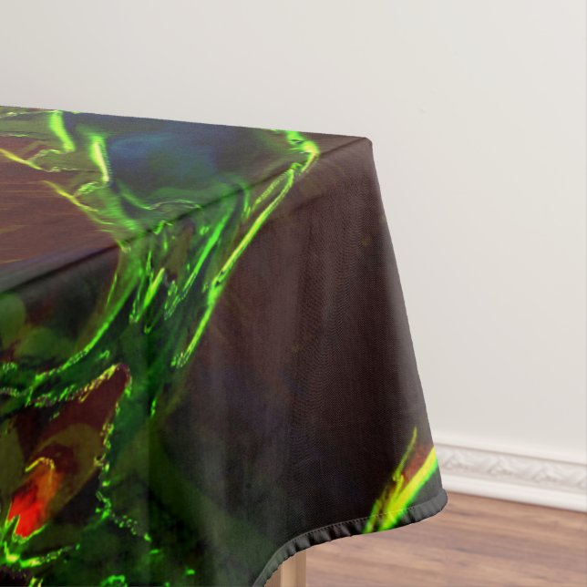 Grün entwässert tischdecke (Beispiel)