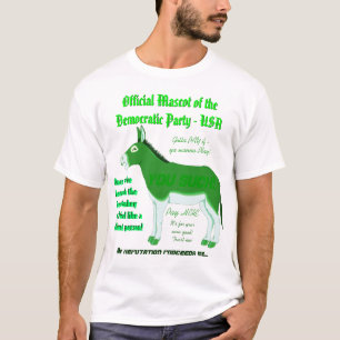 Grün-Esel:  Offizielles demokratisches T-Shirt