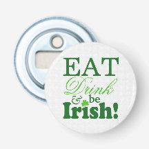 Grün essen Getränk und sind Iren-St Patrick Tag