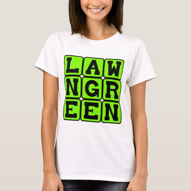 Grün, Farbe T-Shirt (Vorderseite)