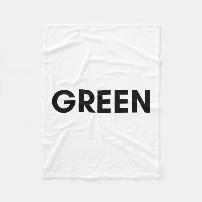 grün fleecedecke (Vorderseite)
