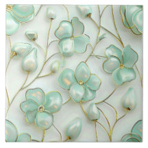 Grün Floral