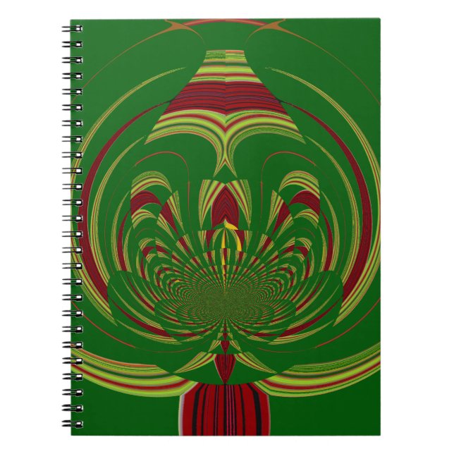 Grün Floral Notizblock (Vorderseite)
