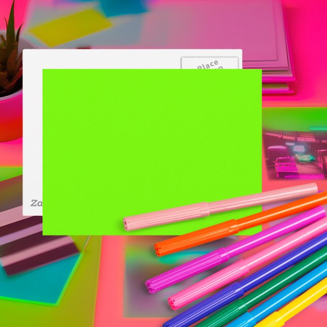 grün fluoreszieren postkarte (Von Creator hochgeladen)
