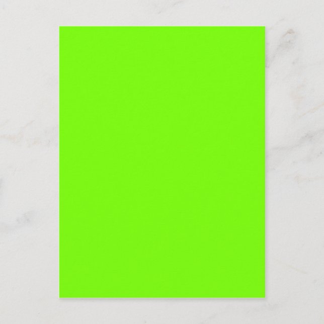 grün fluoreszieren postkarte (Vorderseite)
