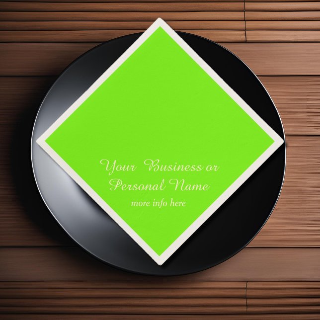 grün fluoreszierende Vollfarbe Serviette (Von Creator hochgeladen)