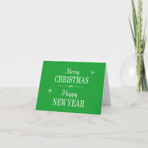 Grün frohe Weihnachten und glückliches Neues Jahr