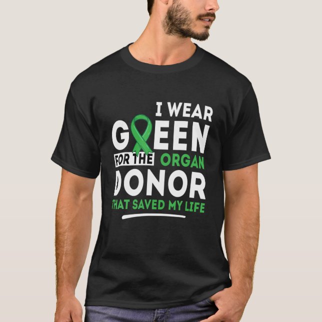Grün für die Organspende - Transplantation Niere l T-Shirt (Vorderseite)