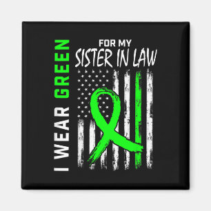 Grün für meine Schwester im Jura Kidney Disease Aw Magnet