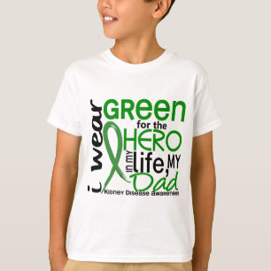 Grün für Vater-Nieren-Krankheit des Held-2 T-Shirt