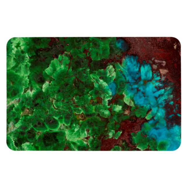Grün gelackte Shattuckit Magnet (Horizontal)