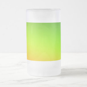Grün gelb orange einfach minimal.custom.fügen Sie Mattglas Bierglas