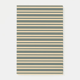 Grün Gelbe Streifenmuster Post-it Klebezettel