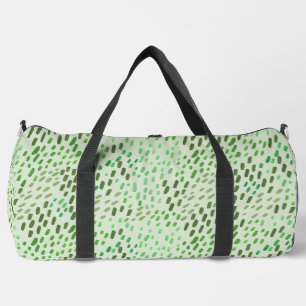 Grün gemalte Punkte Duffle Bag