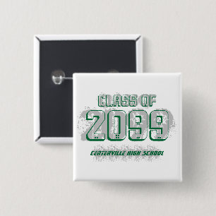 Grün gestört Moderne Button-Klasse Button