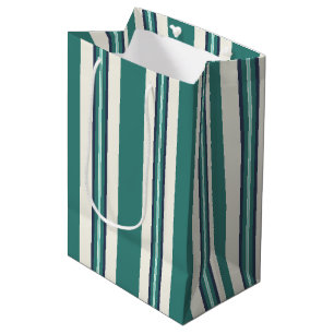 Grün gestreift mittlere geschenktüte