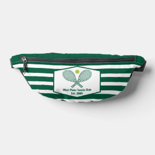 Grün gestreifter Tennis Custom Country Club Bauchtasche