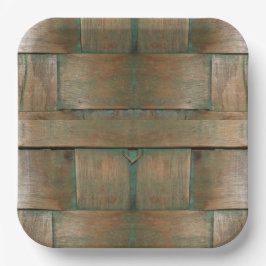 grün glänzend pappteller