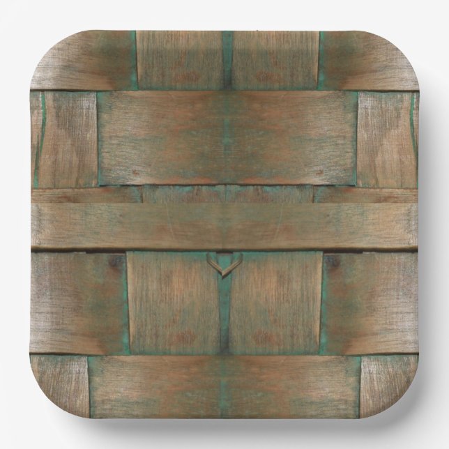 grün glänzend pappteller (Vorderseite)