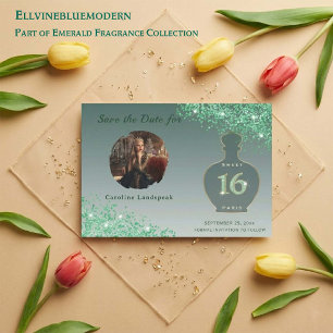 Grün Glitter Paris Duftstudio Sweet 16 Save The Date
