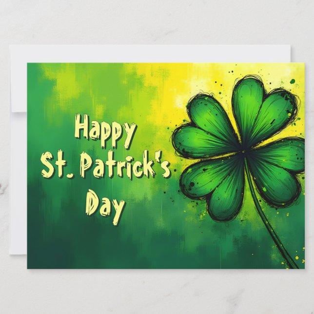 Grün, Glück & Freude - Happy St. Patrick's Day! (Vorderseite)