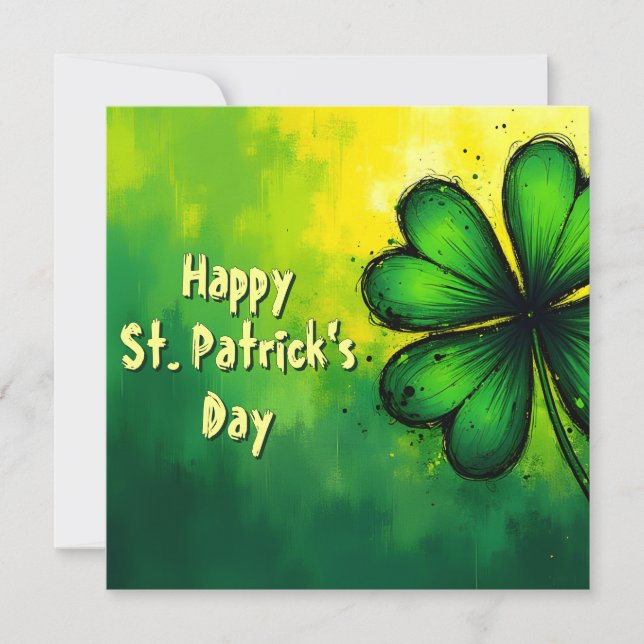 Grün, Glück & Freude - Happy St. Patrick's Day! (Vorderseite)