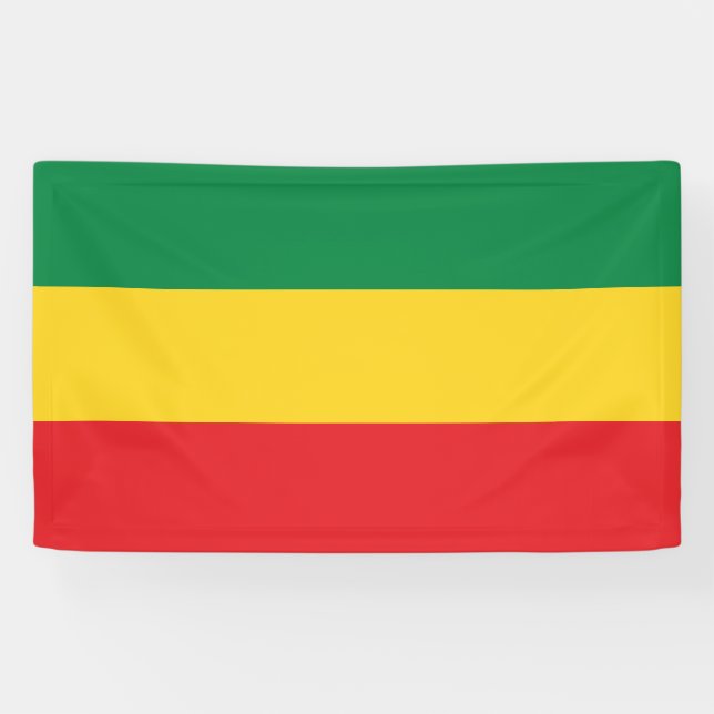 Grün, Gold (gelb) und rote Farbflagge Banner (Horizontal)
