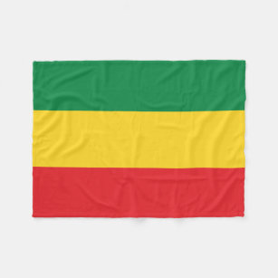 Grün, Gold (gelb) und rote Farbflagge Fleecedecke