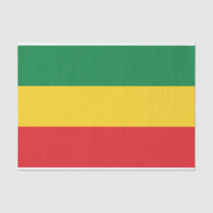 Grün, Gold (gelb) und rote Farbflagge Seidenpapier