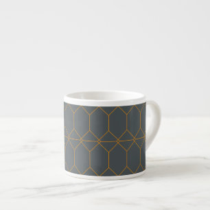 Grün, goldfarben, einfach, Retro, elegante Abbildu Espressotasse