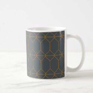 Grün, goldfarben, einfach, Retro, elegante Abbildu Kaffeetasse