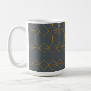Grün, goldfarben, einfach, Retro, elegante Abbildu Kaffeetasse