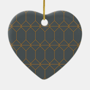 Grün, goldfarben, einfach, Retro, elegante Abbildu Keramik Ornament