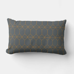 Grün, goldfarben, einfach, Retro, elegante Abbildu Lendenkissen
