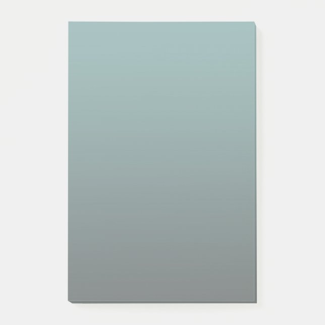 Grün Grau Farbe Post-it Klebezettel (Vorderseite)