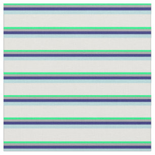 Grün, Grau, Mitternachtsblau, Pulver Blau und Weiß Stoff