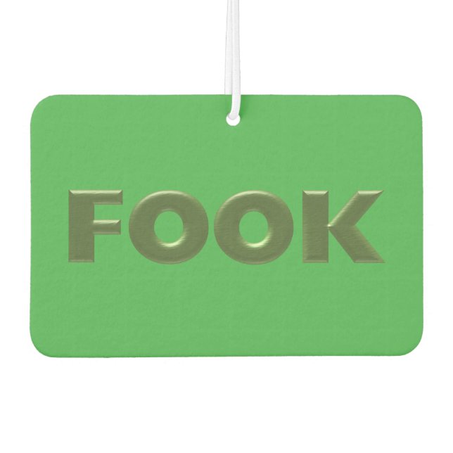Grün grüne Autoluft Autolufterfrischer (Vorderseite)