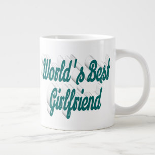 Grün-Halbskript Jumbo-Tasse