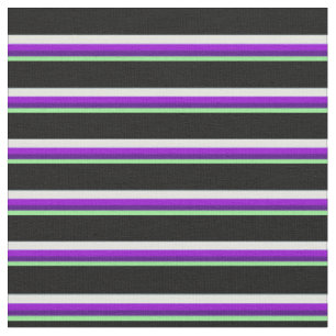 Grün, Indigofisch, dunkles Violett, leichter Cyan  Stoff