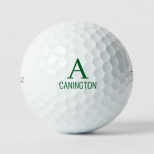 Grün Initial & Nachname II Titleist Pro V1 Golfball