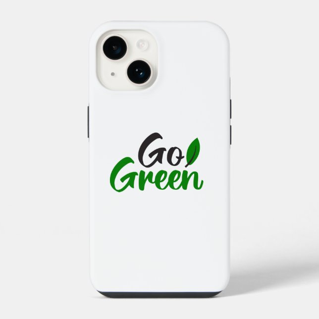 Grün iPhone 14 Hülle (Rückseite)