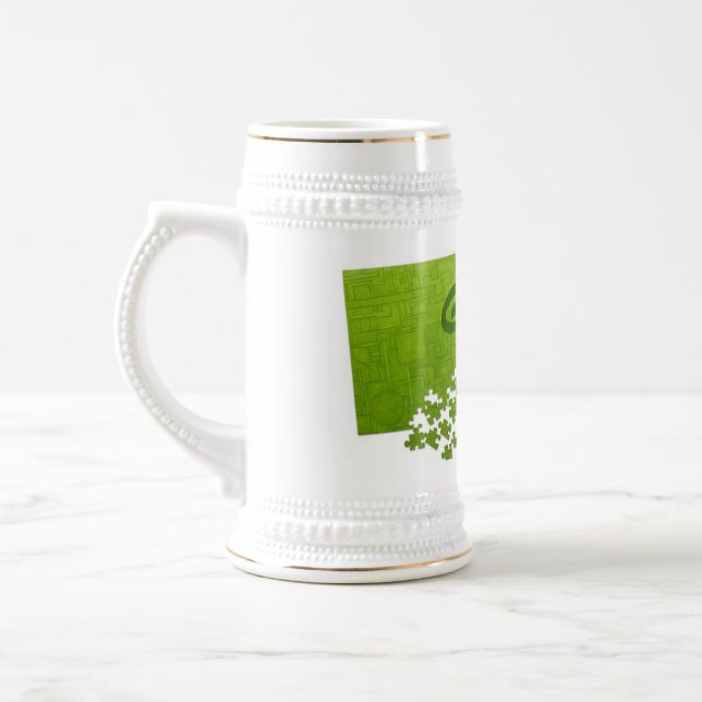 Grün ist Bier-Tasse! Bierglas (Links)