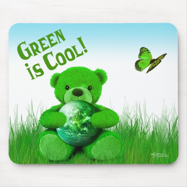 Grün ist cool! Mousepad (Vorne)