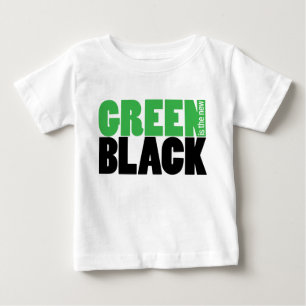 Grün ist der neue schwarze niedliche Säuglings-T Baby T-shirt