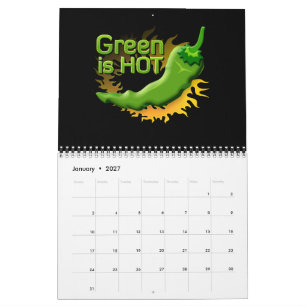 Grün ist HEISS Kalender
