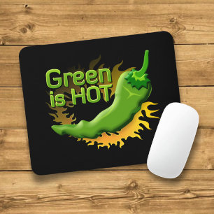 Grün ist HEISS Mousepad