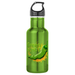 Grün ist HEISS Trinkflasche