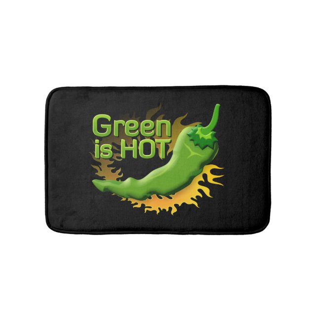 Grün ist HOT Badematte (Vorderseite)